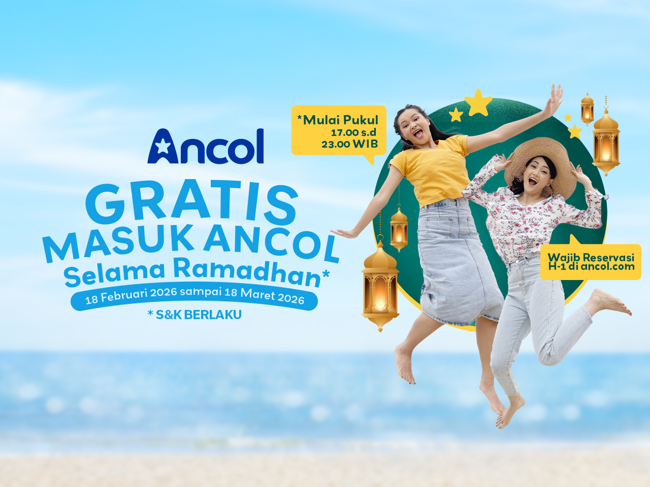 Ancol Rayakan Ramadhan dengan Program Gratis Masuk Ancol, Ramadhan Happy Journey dan Promo Puasa.